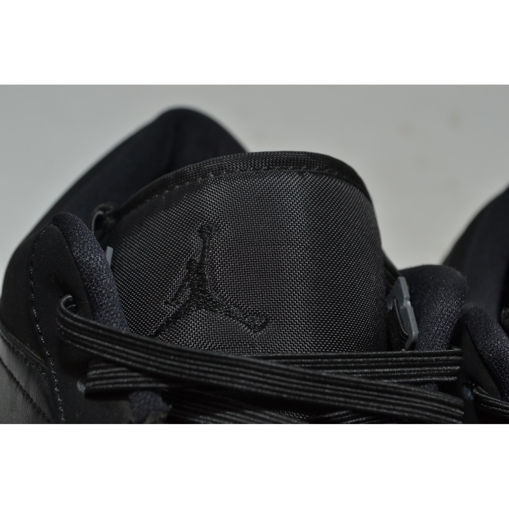 Air Jordan 1 Low Shoes Mens Size 10 Black Triple Black 553558-025 Nike Sneakers - Picture 5 of 16